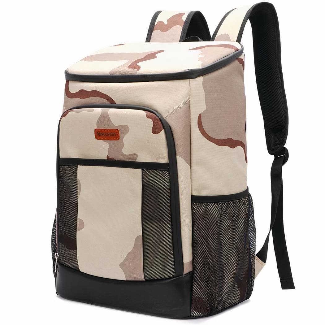 Sac à dos isotherme et étanche style militaire - beige