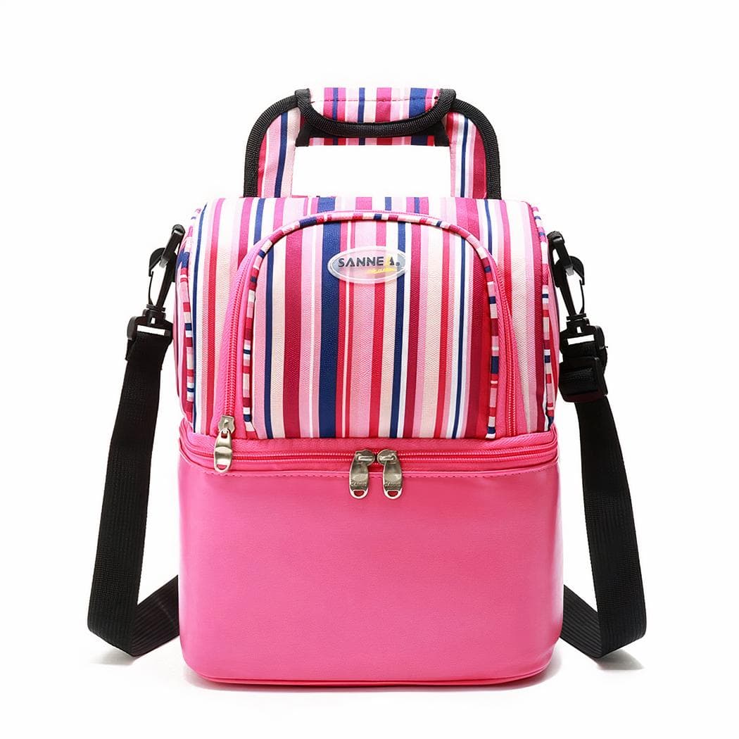Sac à bandoulière isotherme double couche - rose