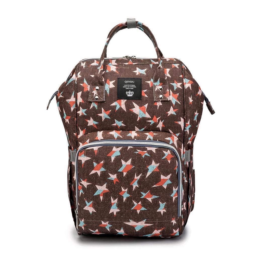 Sac à langer coloré grande capacité pour bébé - marron