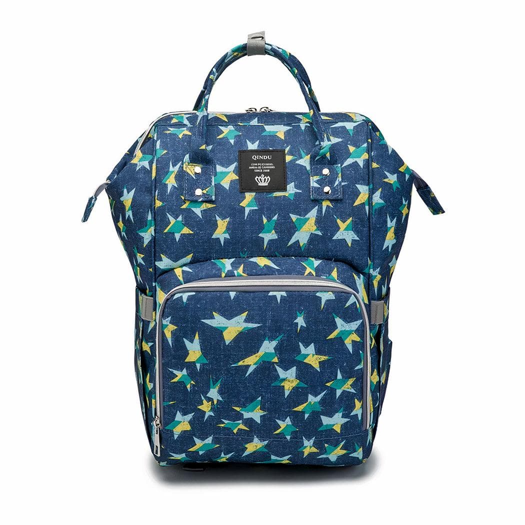 Sac à langer coloré grande capacité pour bébé - bleu