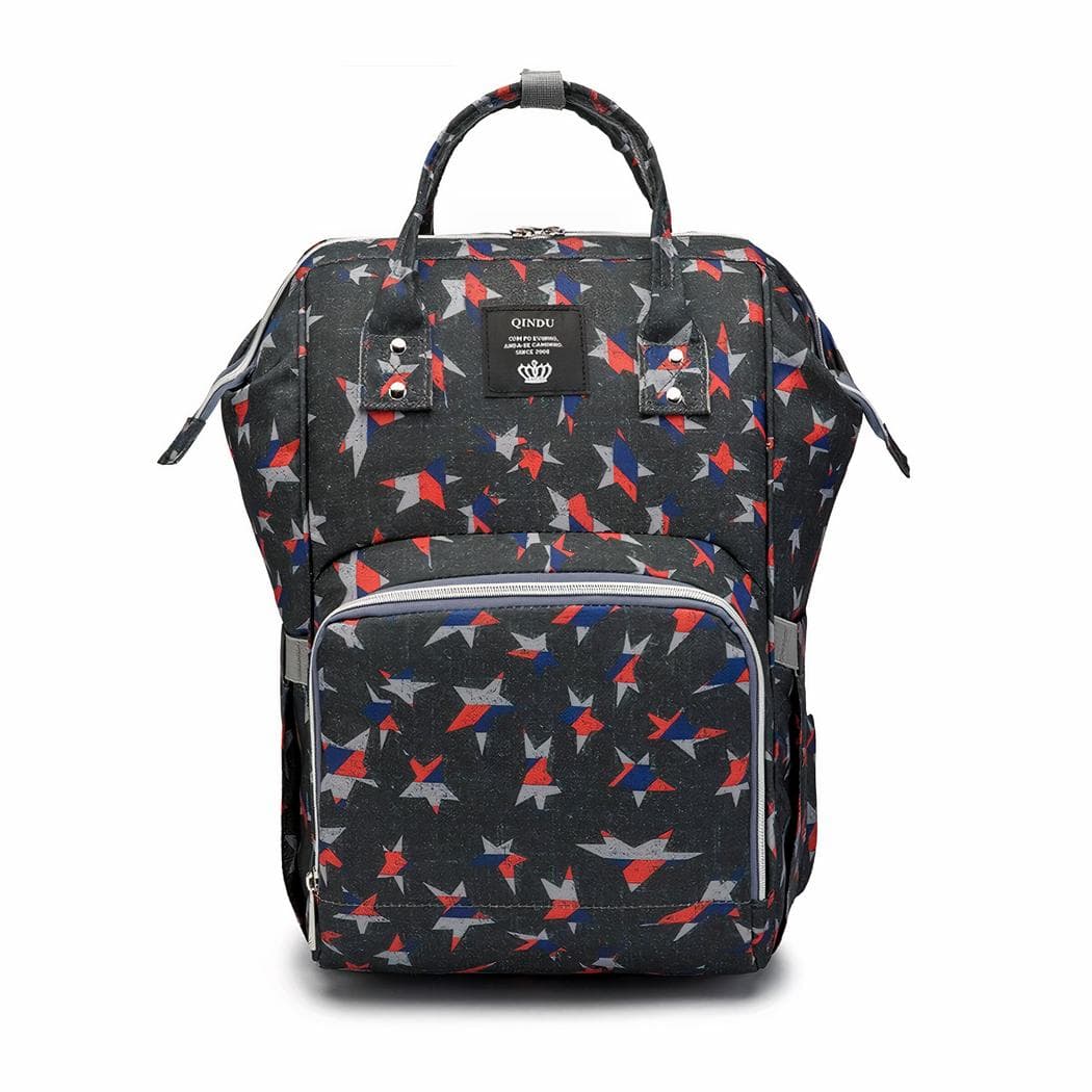 Sac à langer coloré grande capacité pour bébé - noir