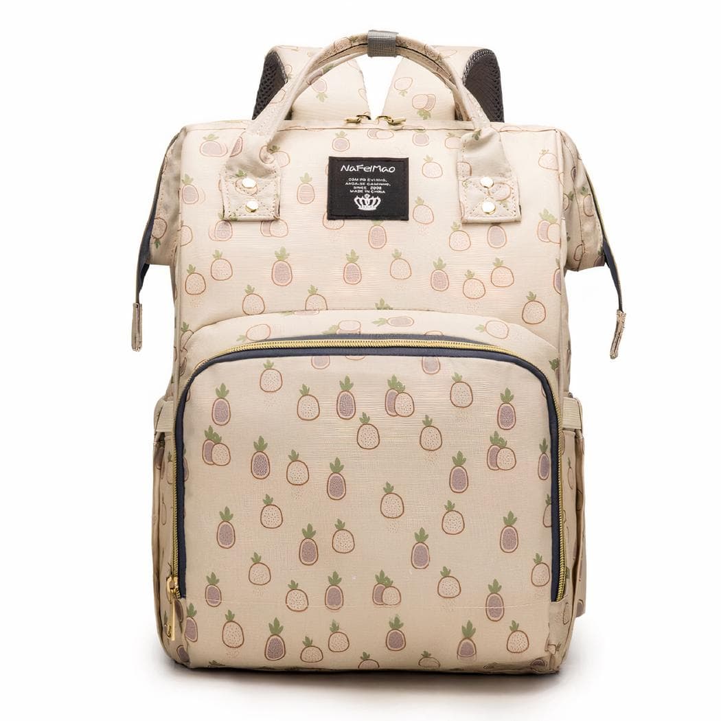 Sac à langer coloré grande capacité pour bébé - beige