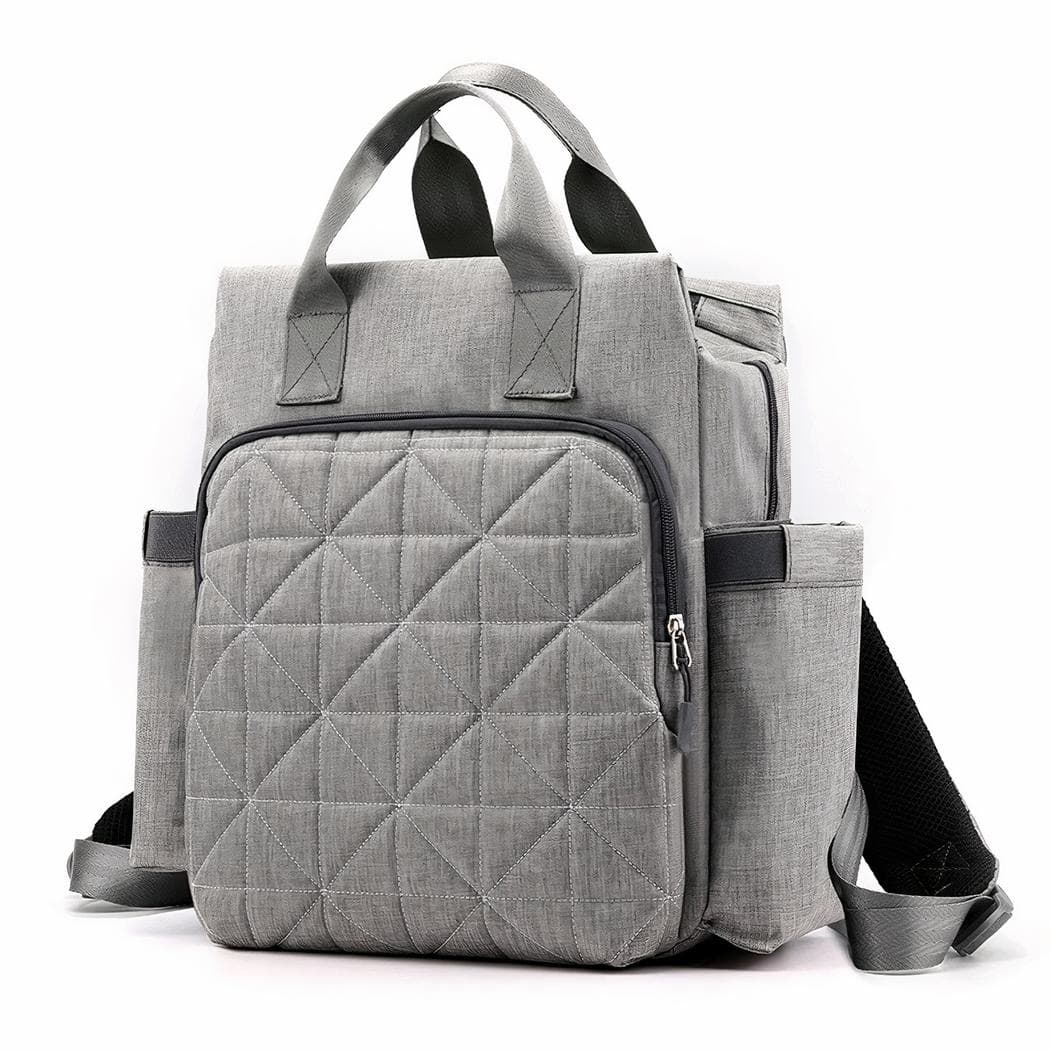 Sac à langer en nylon pour bébé - gris