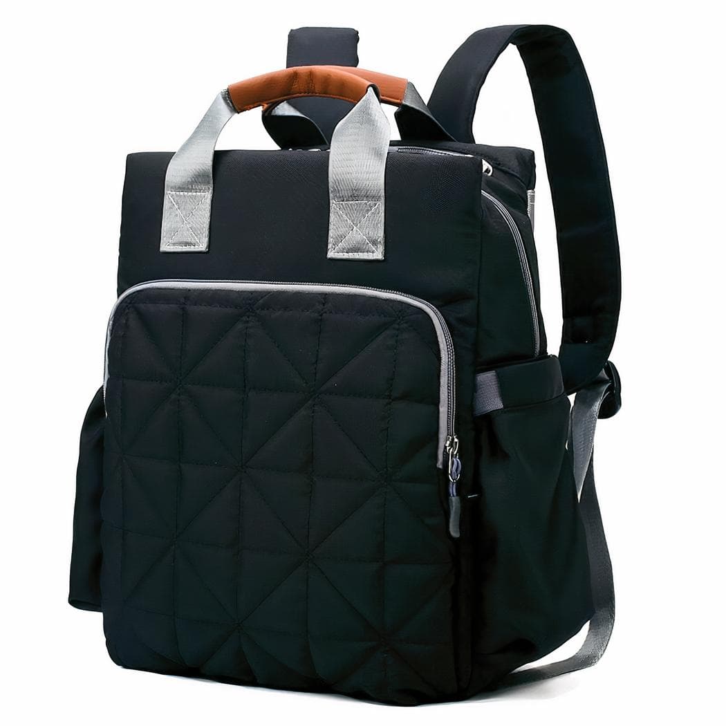 Sac à langer en nylon pour bébé - noir