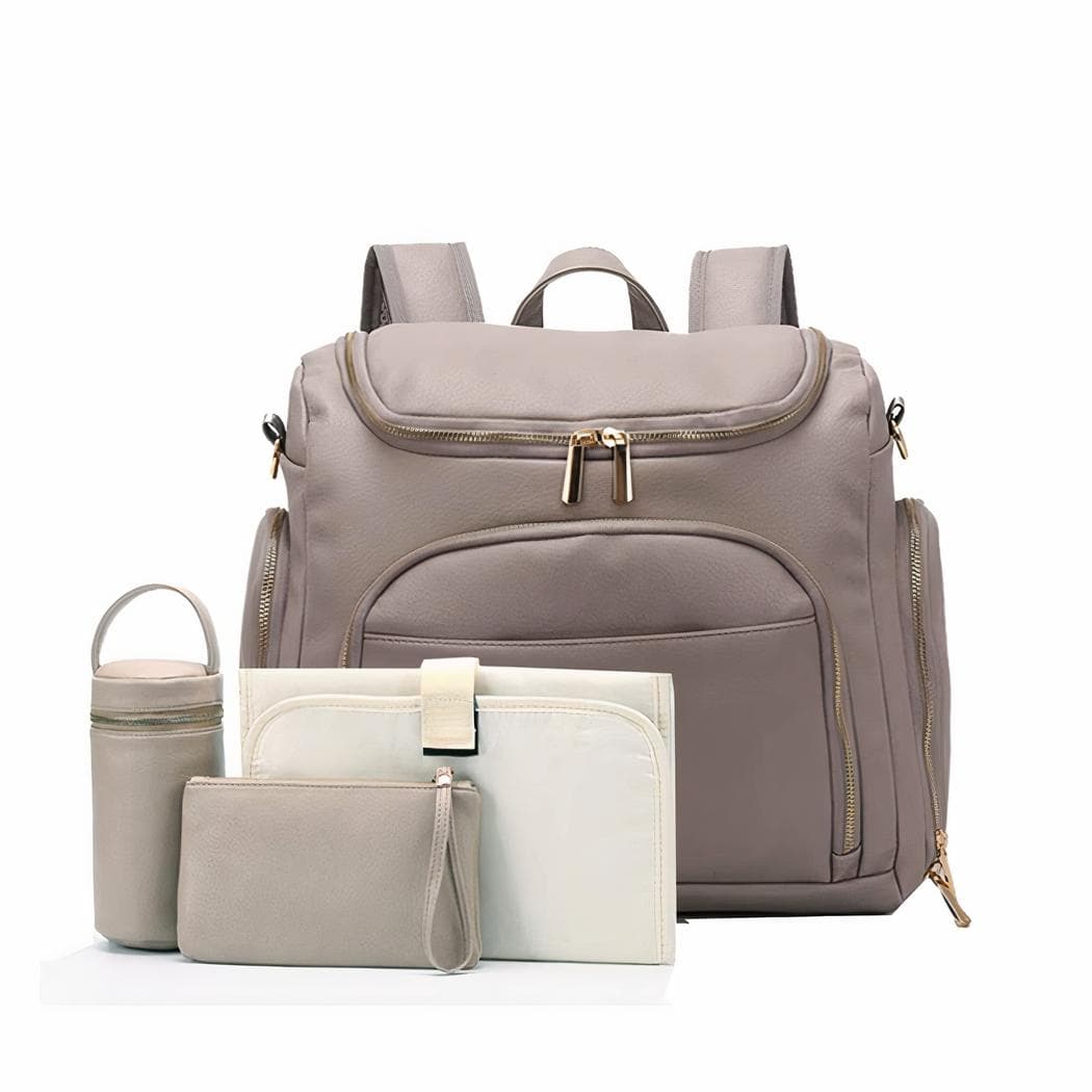 Sac à langer 7 en 1 pour bébé - gris