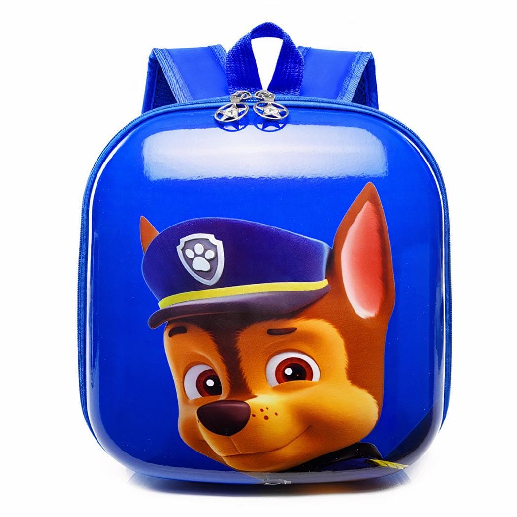 Sac d'école carré à coque rigide Pat'Patrouille - bleu