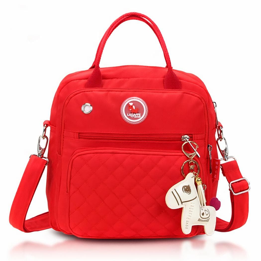 Sac à langer bébé élégant et imperméable - rouge