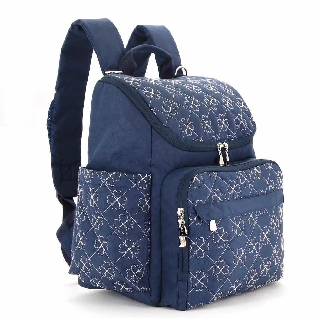 Sac à dos à langer pratique aux motifs tendance - bleu
