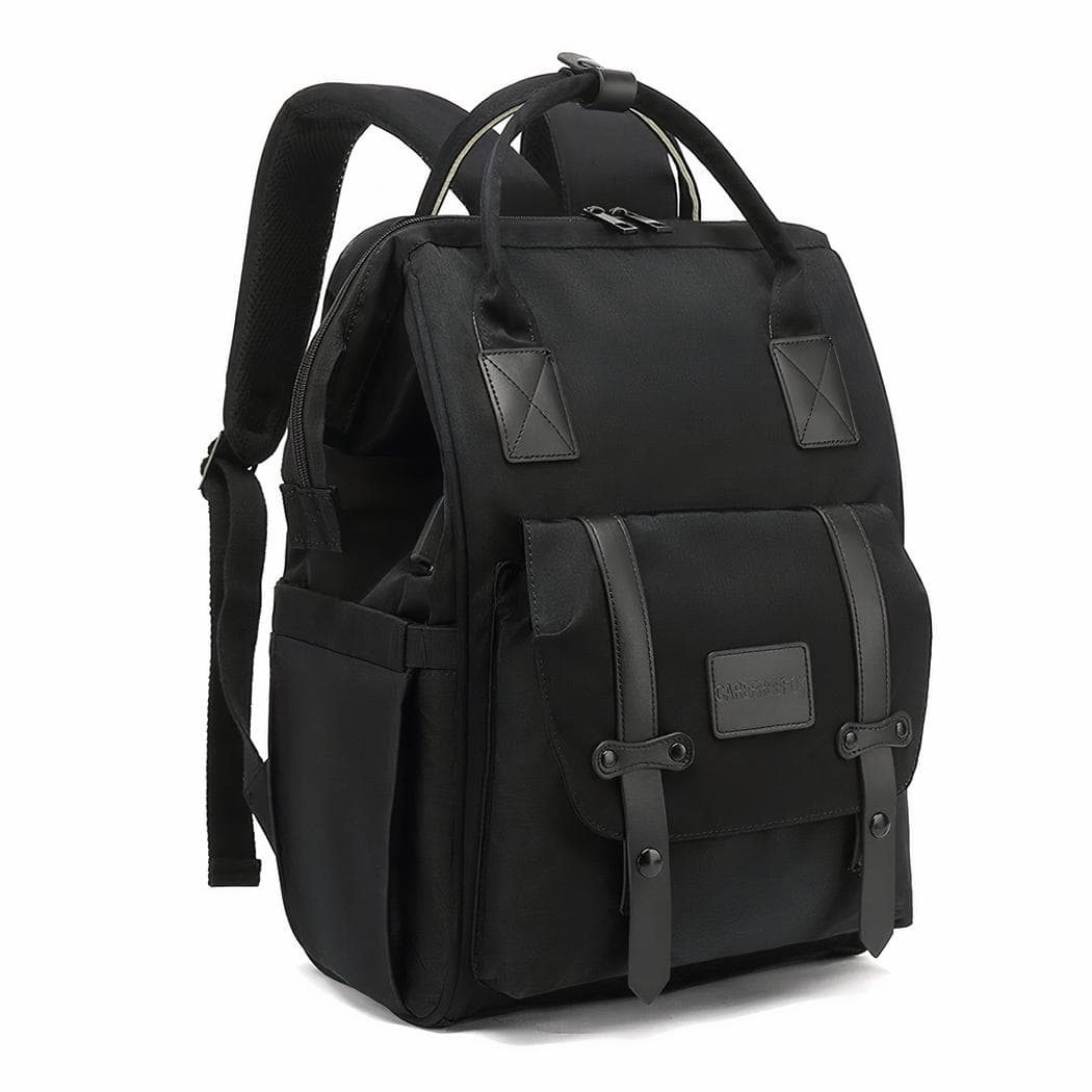 Sac à dos à langer avec port de chargement USB - noir