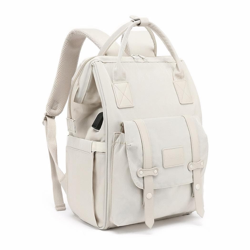Sac à dos à langer avec port de chargement USB - gris
