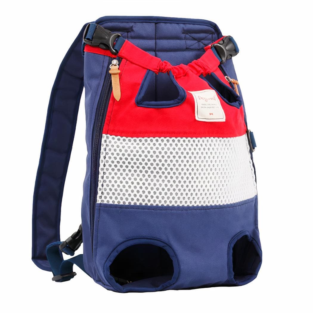 Sac à dos de transport pour animal petit et moyen gabarit - rouge
