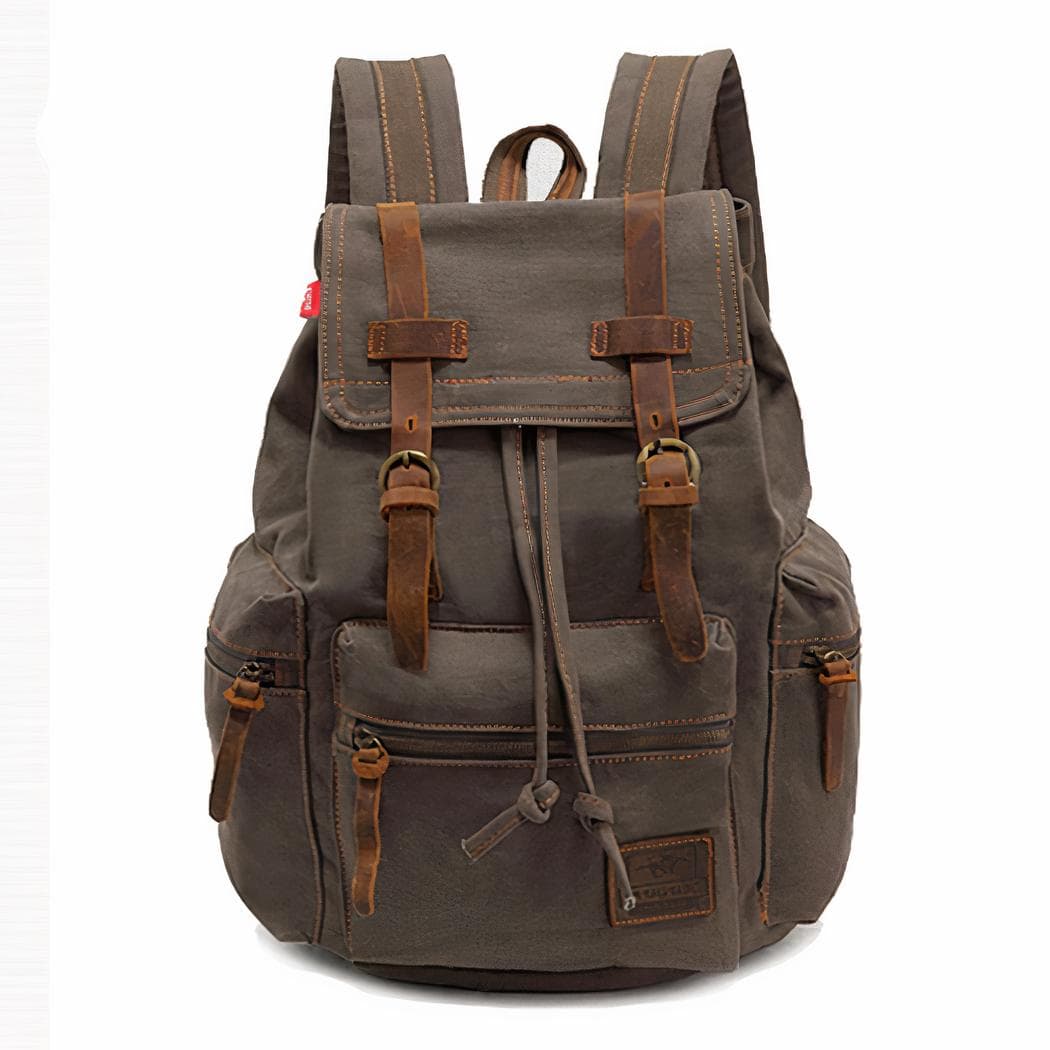 Sac à dos en toile pour homme - vert