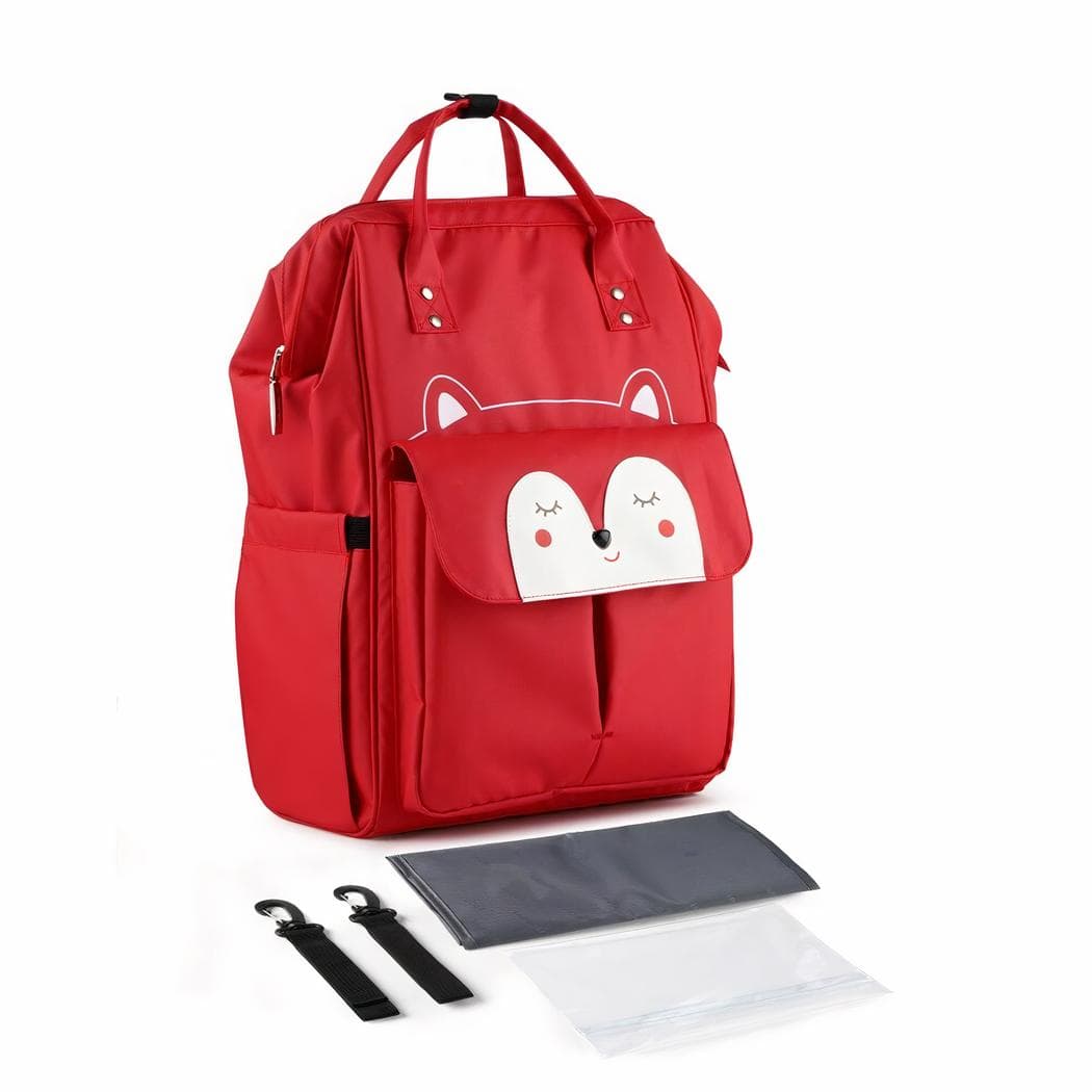 Sac à dos à langer mignon pour bébé - rouge