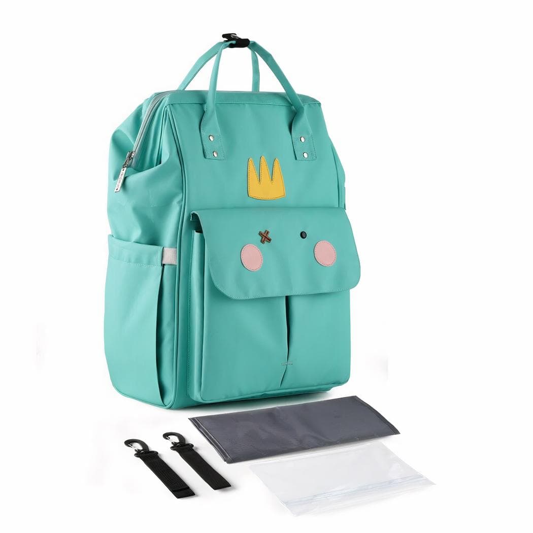 Sac à dos à langer mignon pour bébé - bleu-fonce