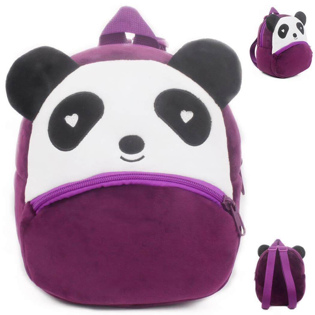 Sac à dos animal en peluche pour bébé - violet