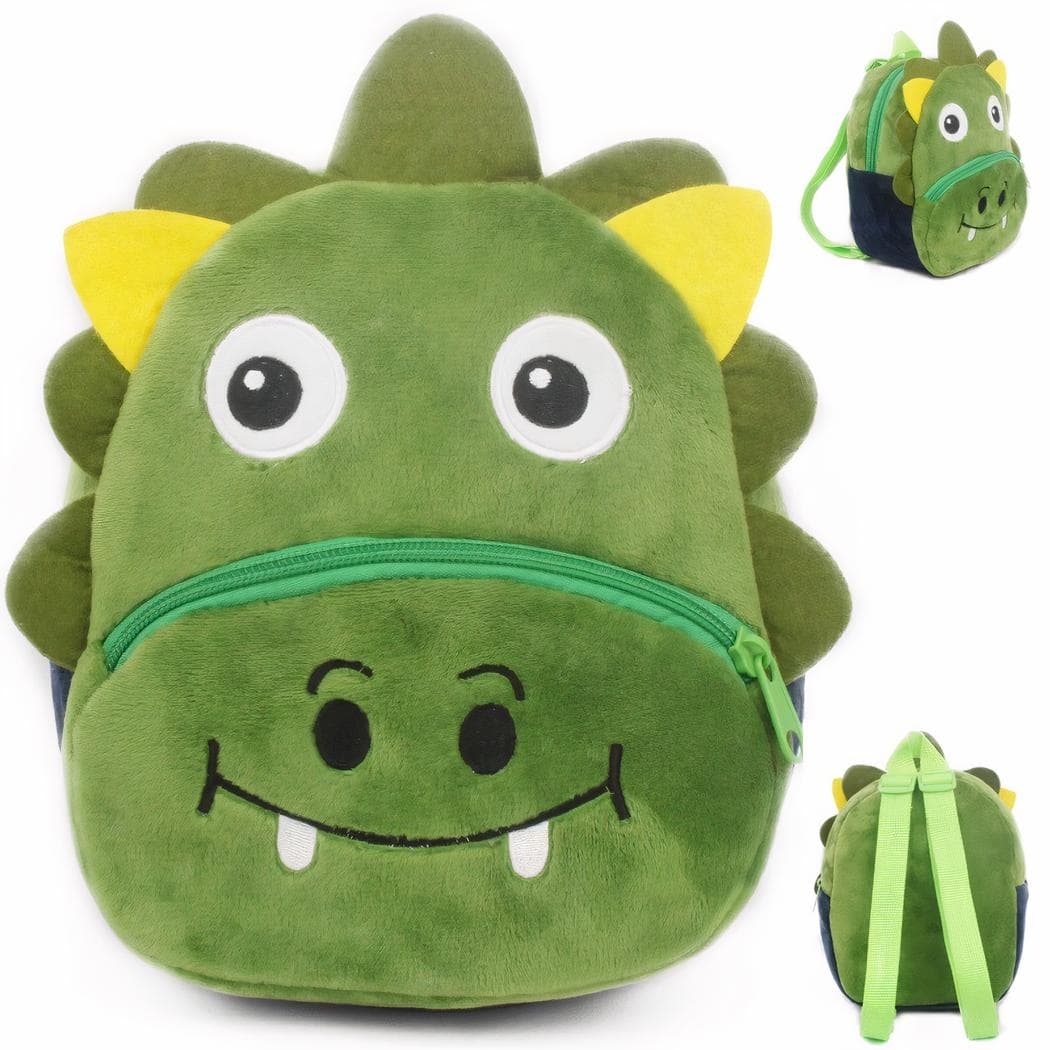 Sac à dos animal en peluche pour bébé - vert