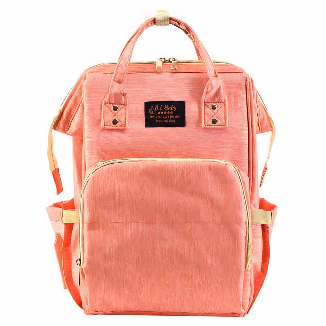 Sac à langer grande capacité couleur tendance - orange