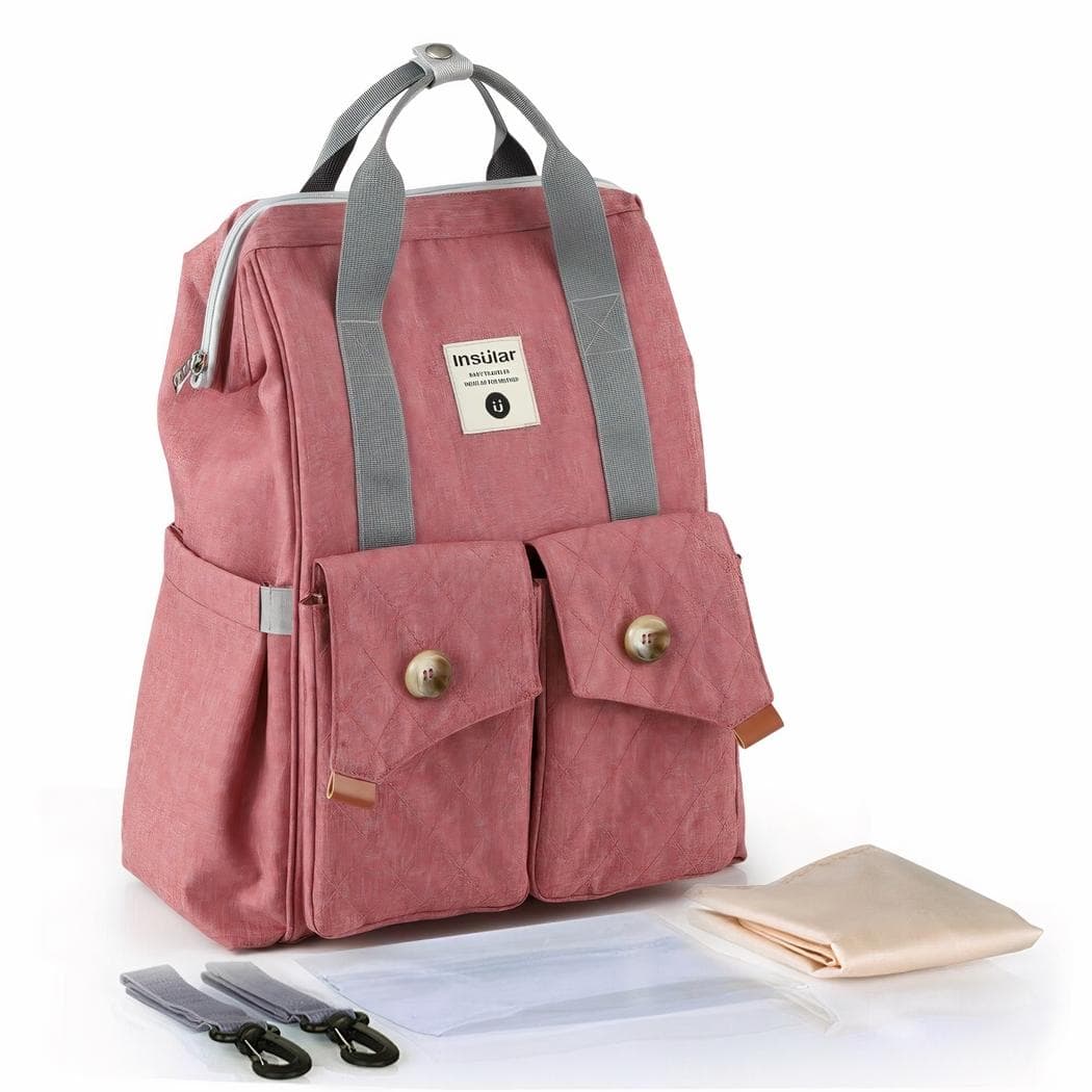 Sac à langer tendance pour parents - rose