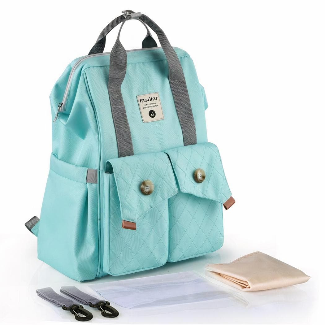 Sac à langer tendance pour parents - vert