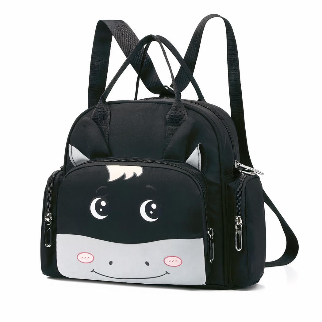 Mini sac à langer dessin animé pour bébé - noir