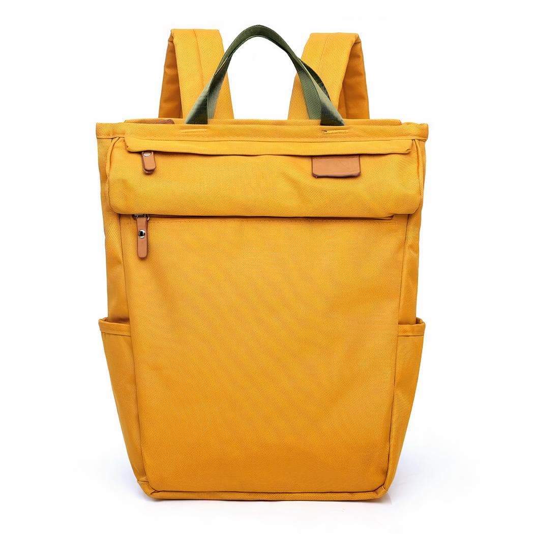 Sac à dos couleur unie pour maman - jaune