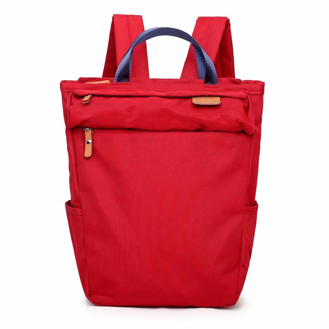 Sac à dos couleur unie pour maman - rouge