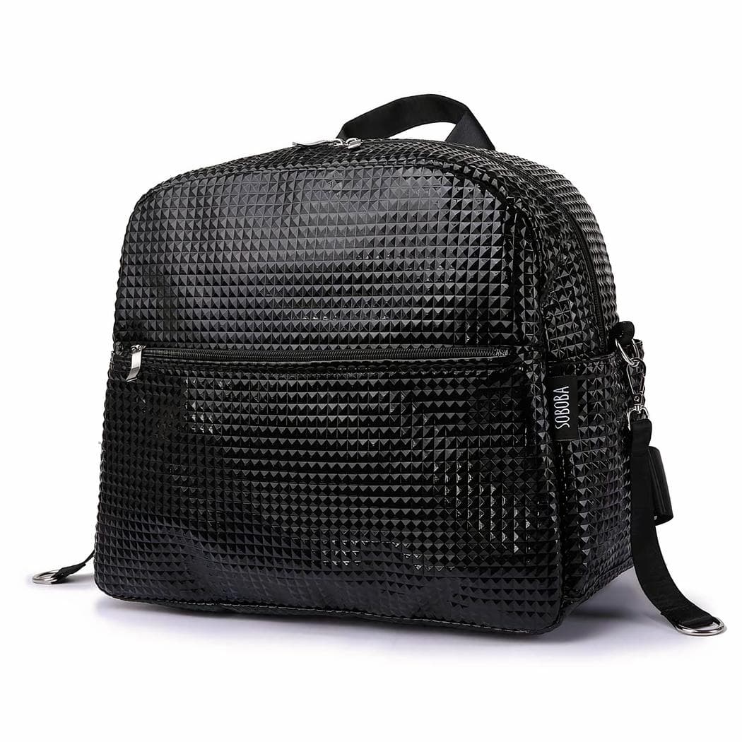 Sac à langer texturé pour parents - noir