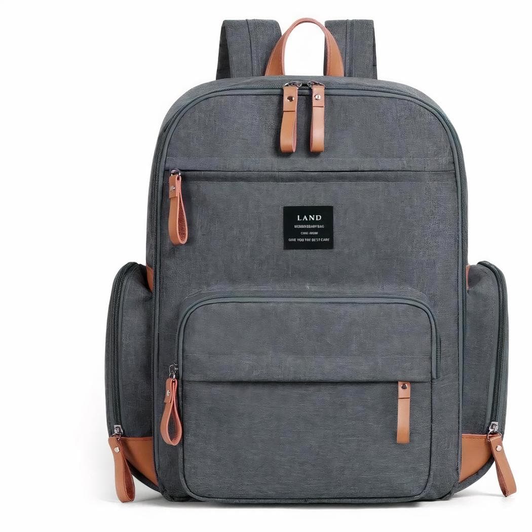 Sac à langer de voyage grande capacité pour bébé - marron