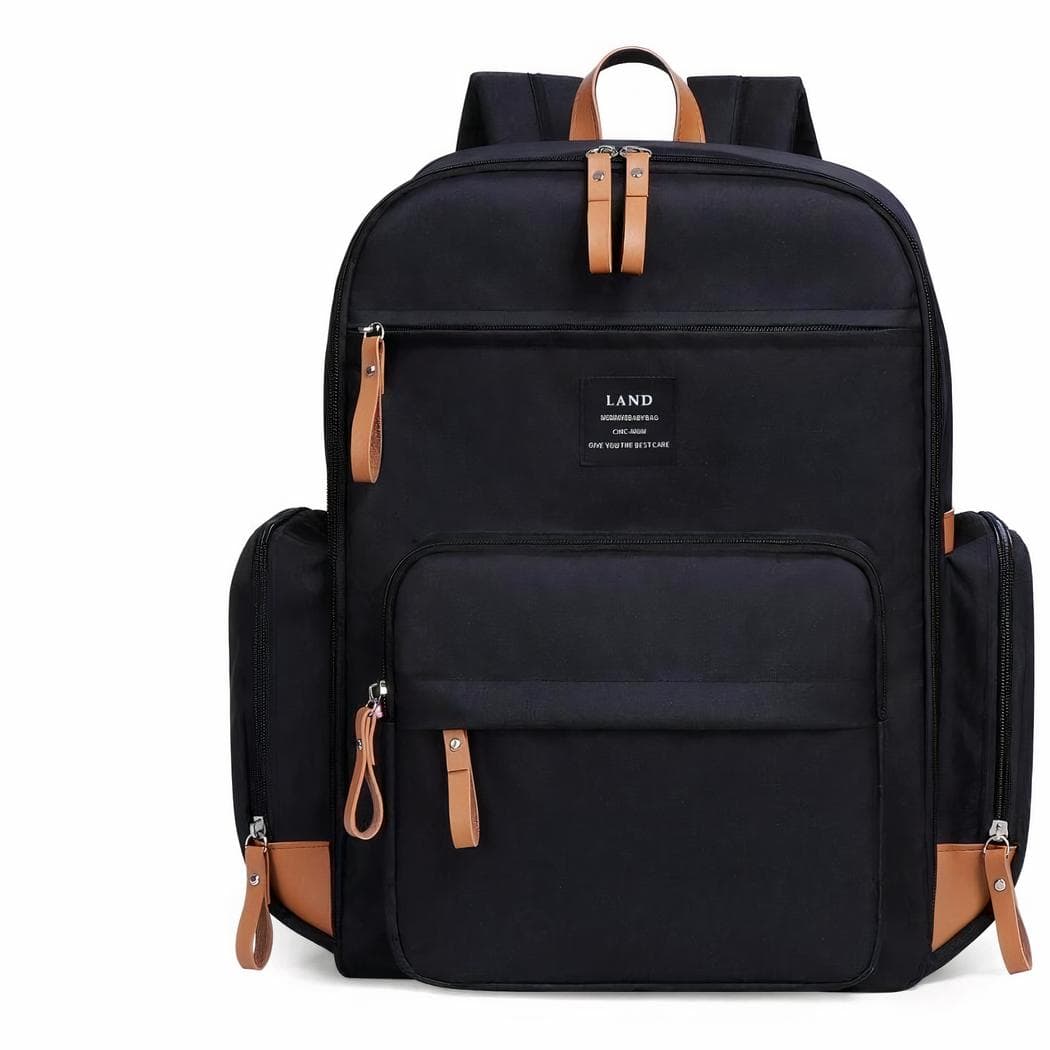 Sac à langer de voyage grande capacité pour bébé - noir