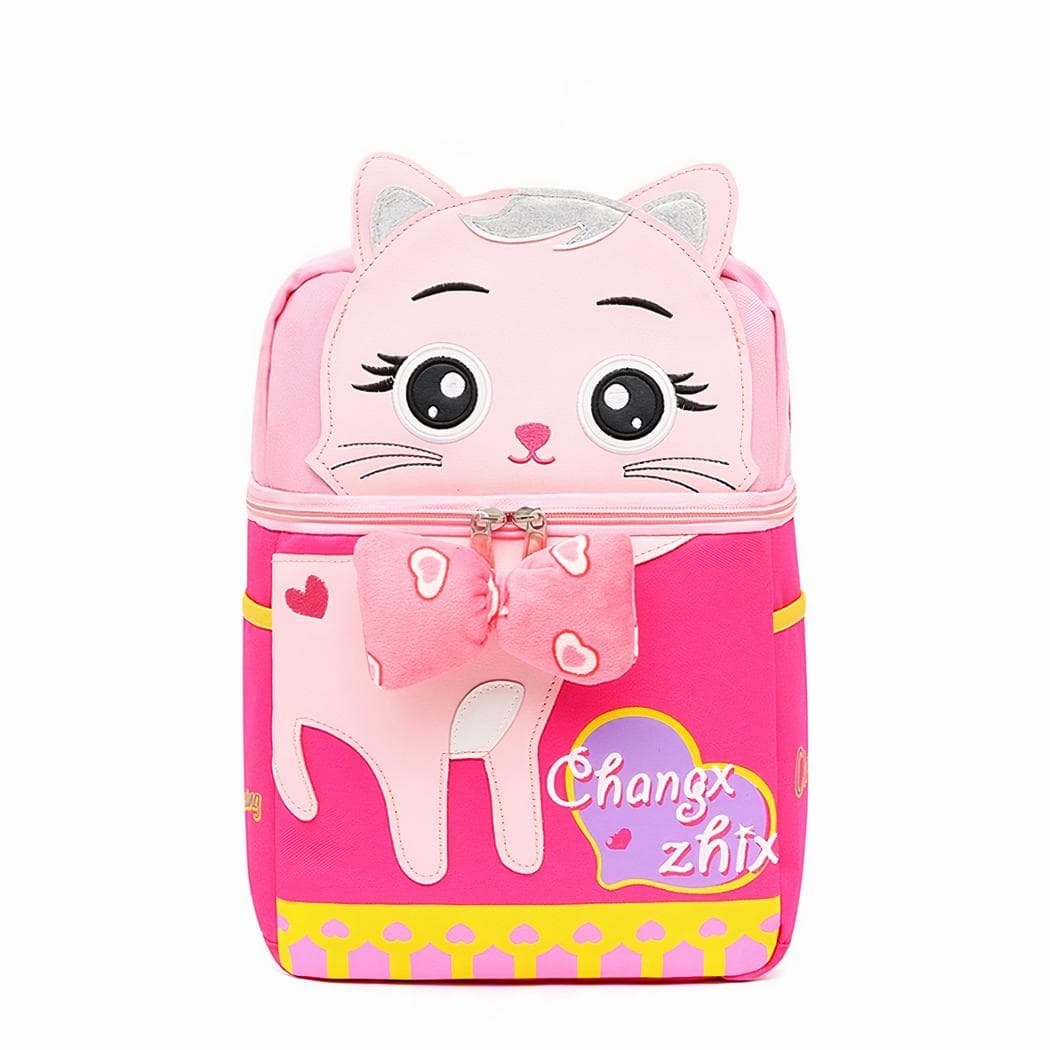 Sac à dos rectangulaire au design coloré pour enfant - rose
