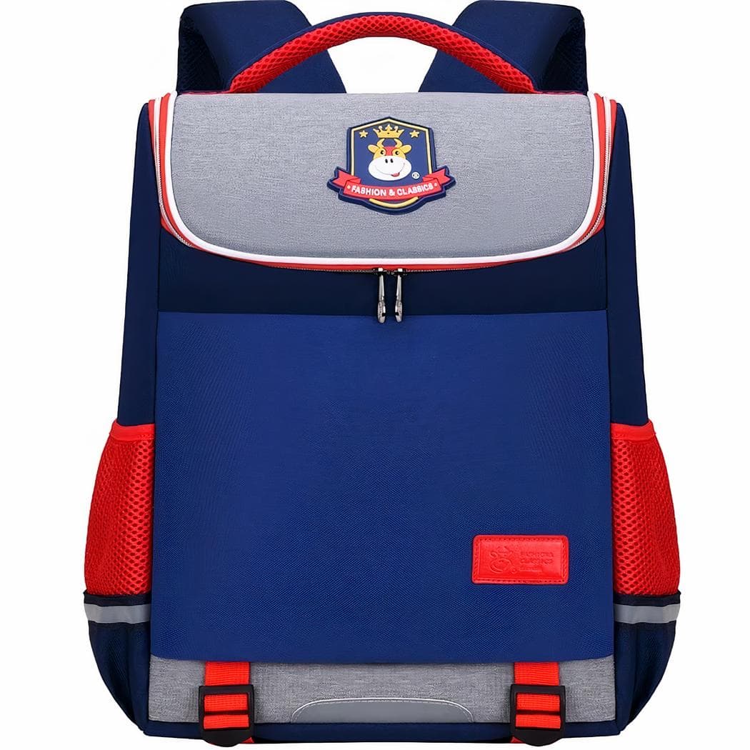 Sac d'école imperméable pour enfants - bleu
