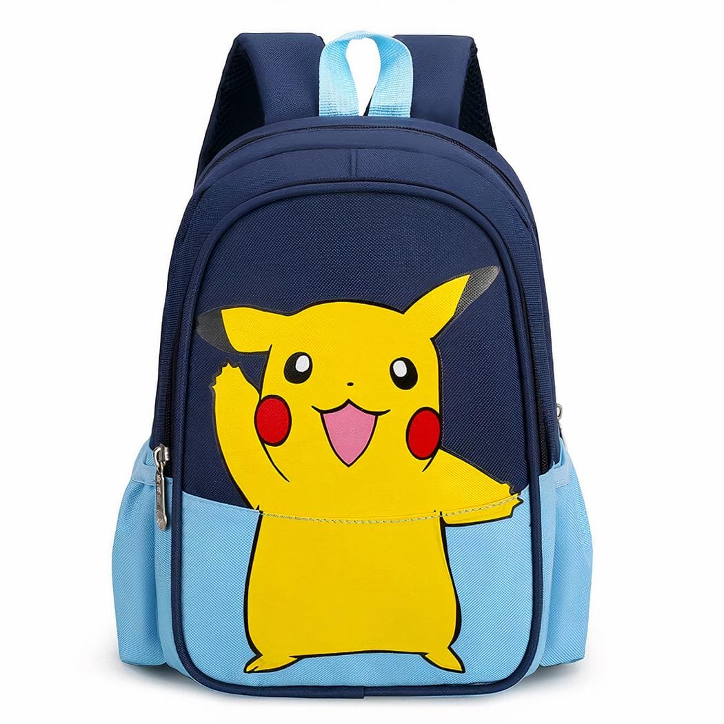 Sac à dos imprimé Pikachu pour enfants - bleu-fonce