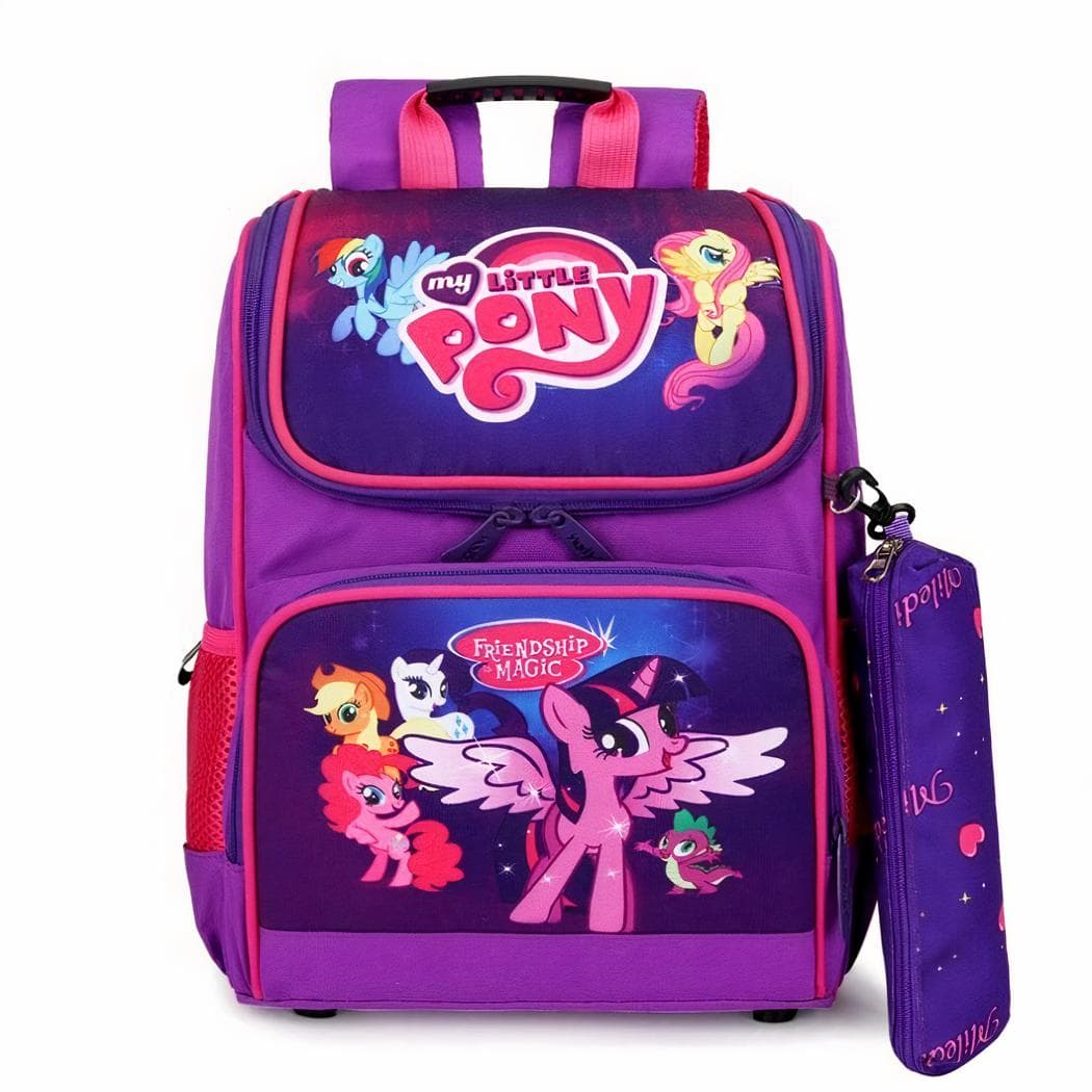 Sac à dos Disney de grande capacité pour enfants - violet