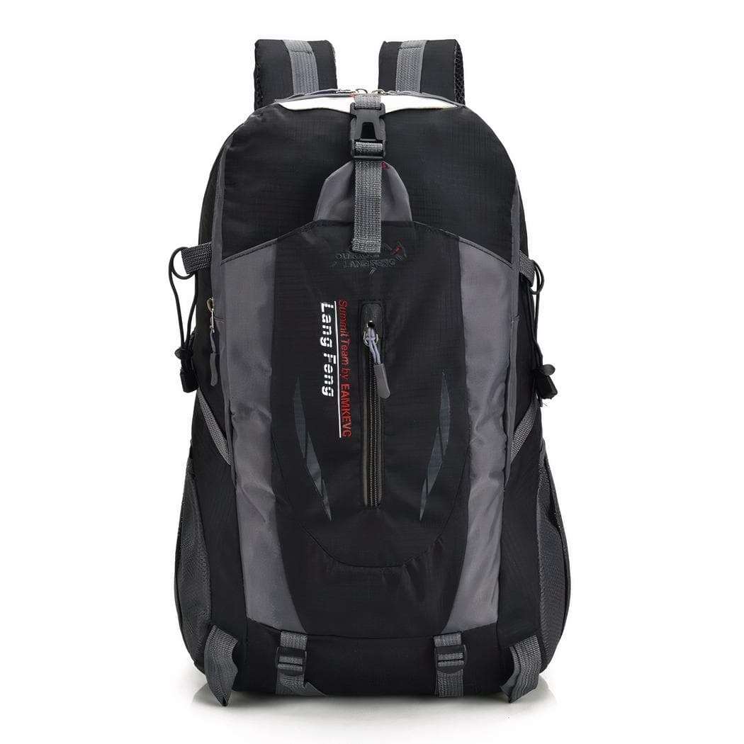 Sac à dos de voyage design en nylon - noir