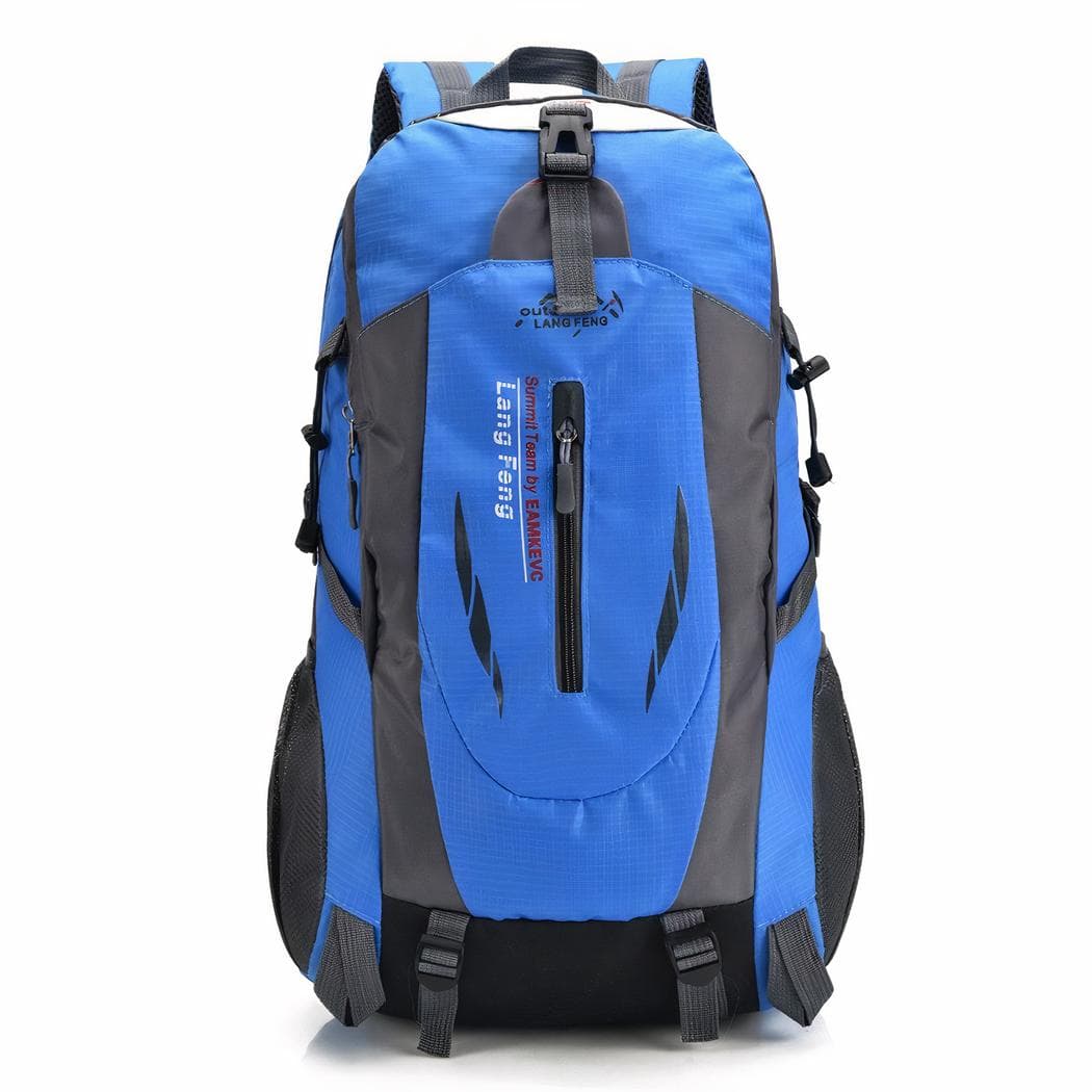 Sac à dos de voyage design en nylon - bleu