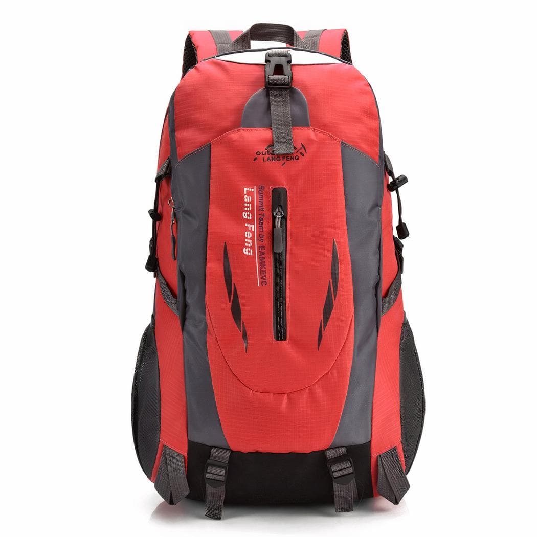 Sac à dos de voyage design en nylon - rouge