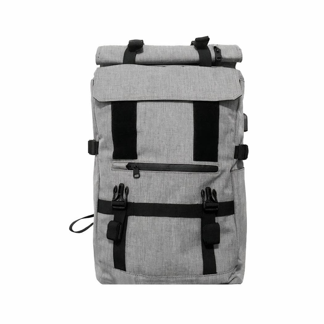 Sac à dos de voyage avec chargeur USB - gris