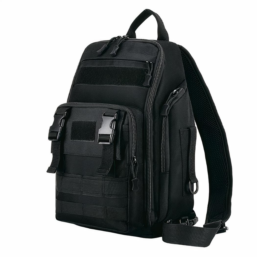 Sac à dos pour matériel de pêche - noir