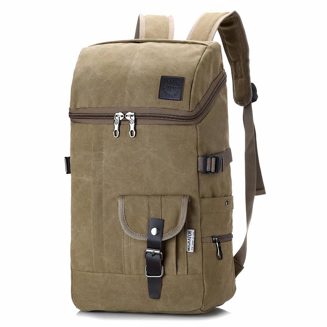 Sac à dos voyage élégant pour homme - beige