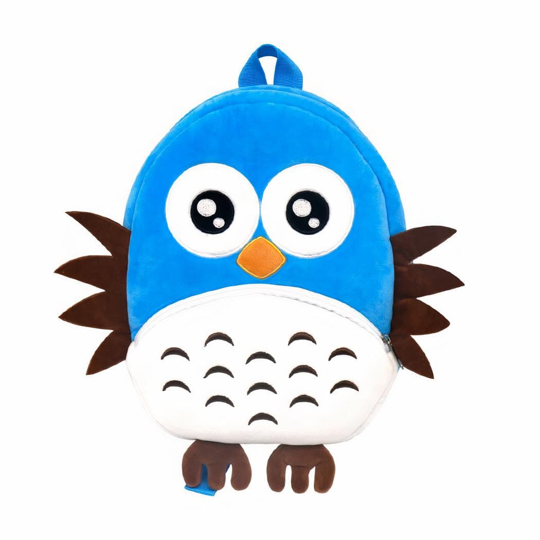 Sac à dos animaux en peluche - bleu