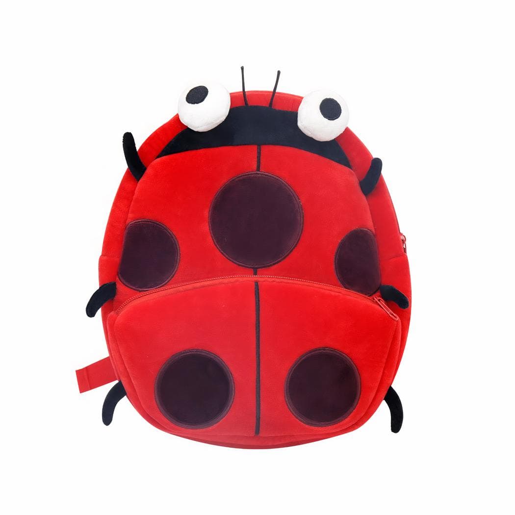 Sac à dos animaux en peluche - rouge