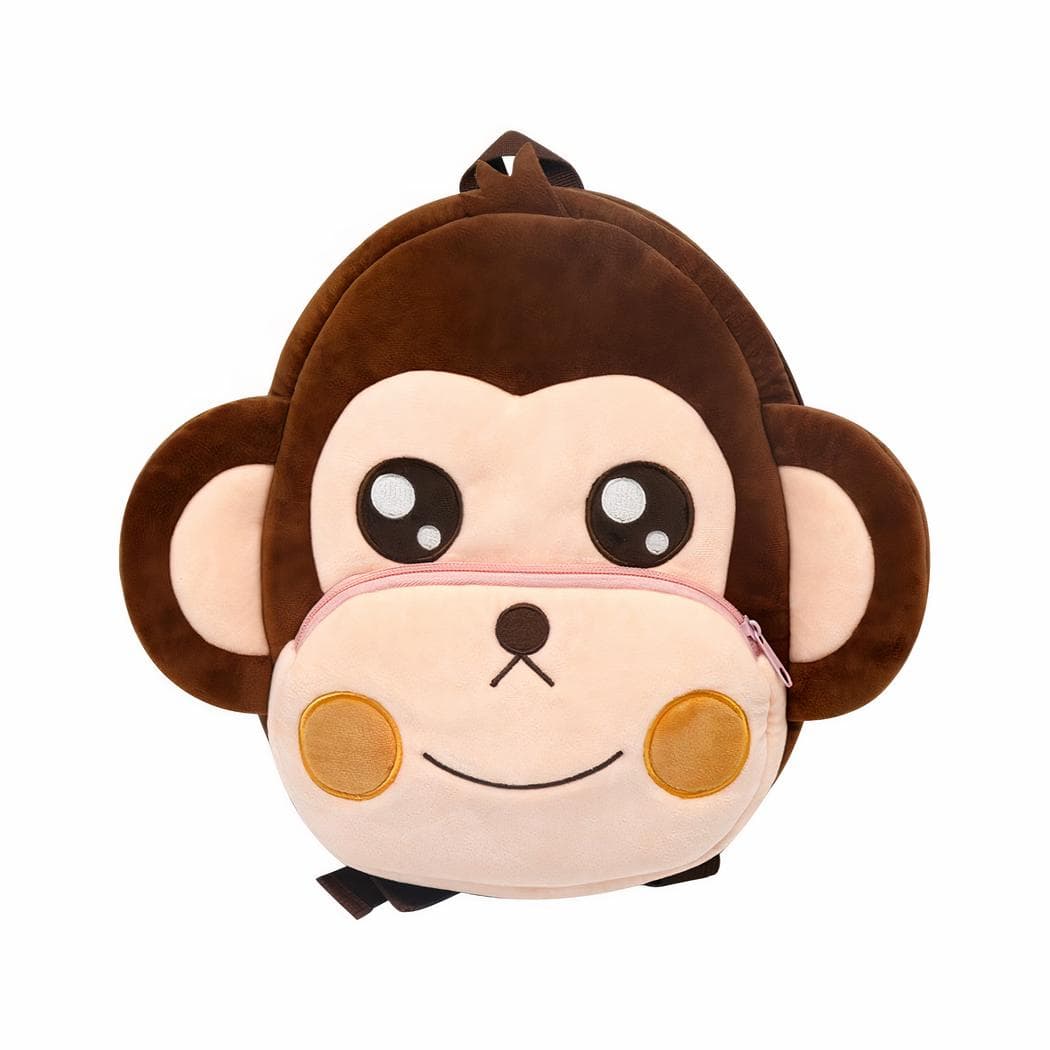 Sac à dos animaux en peluche - marron