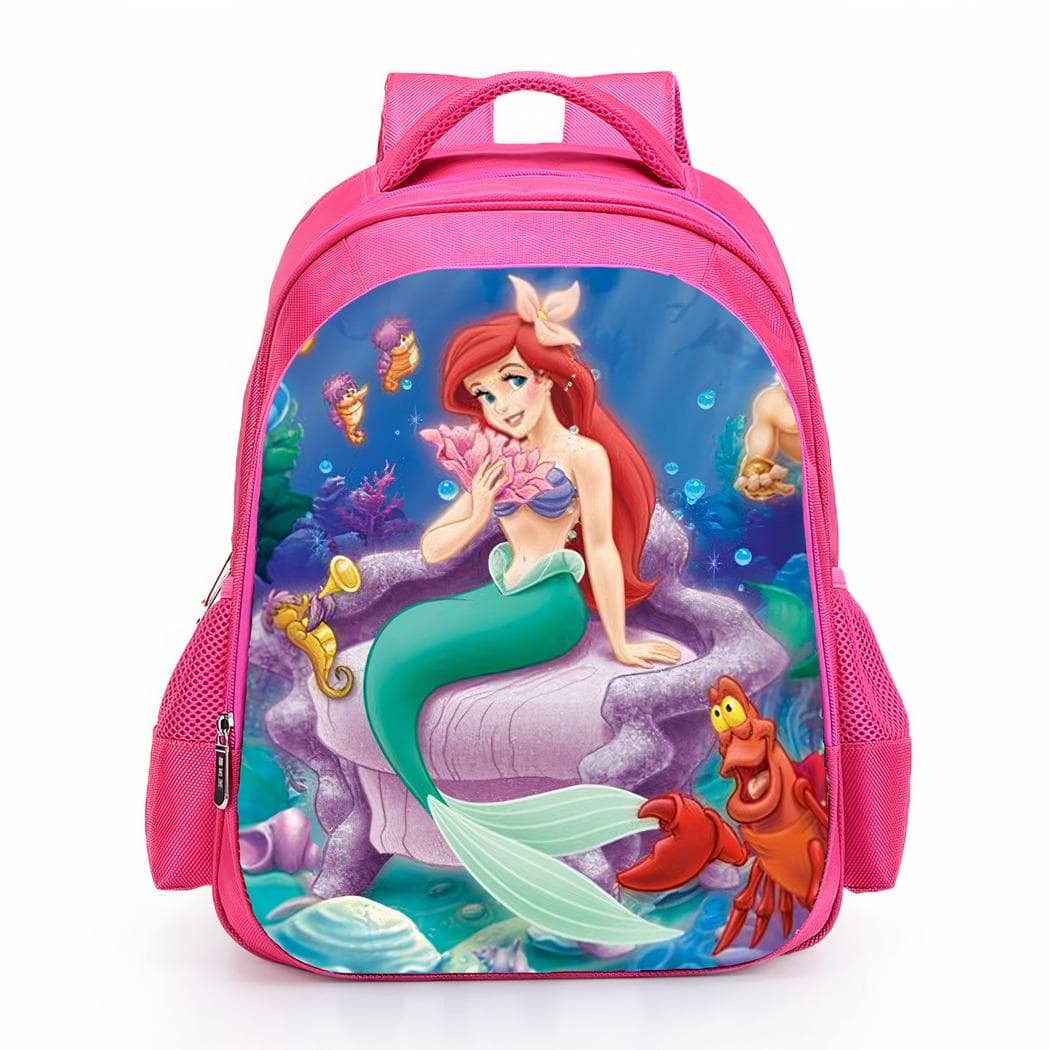 Sac à dos la petite sirène pour fille - bleu-fonce