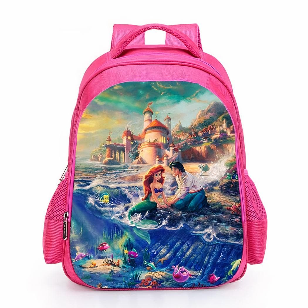 Sac à dos la petite sirène pour fille - bleu