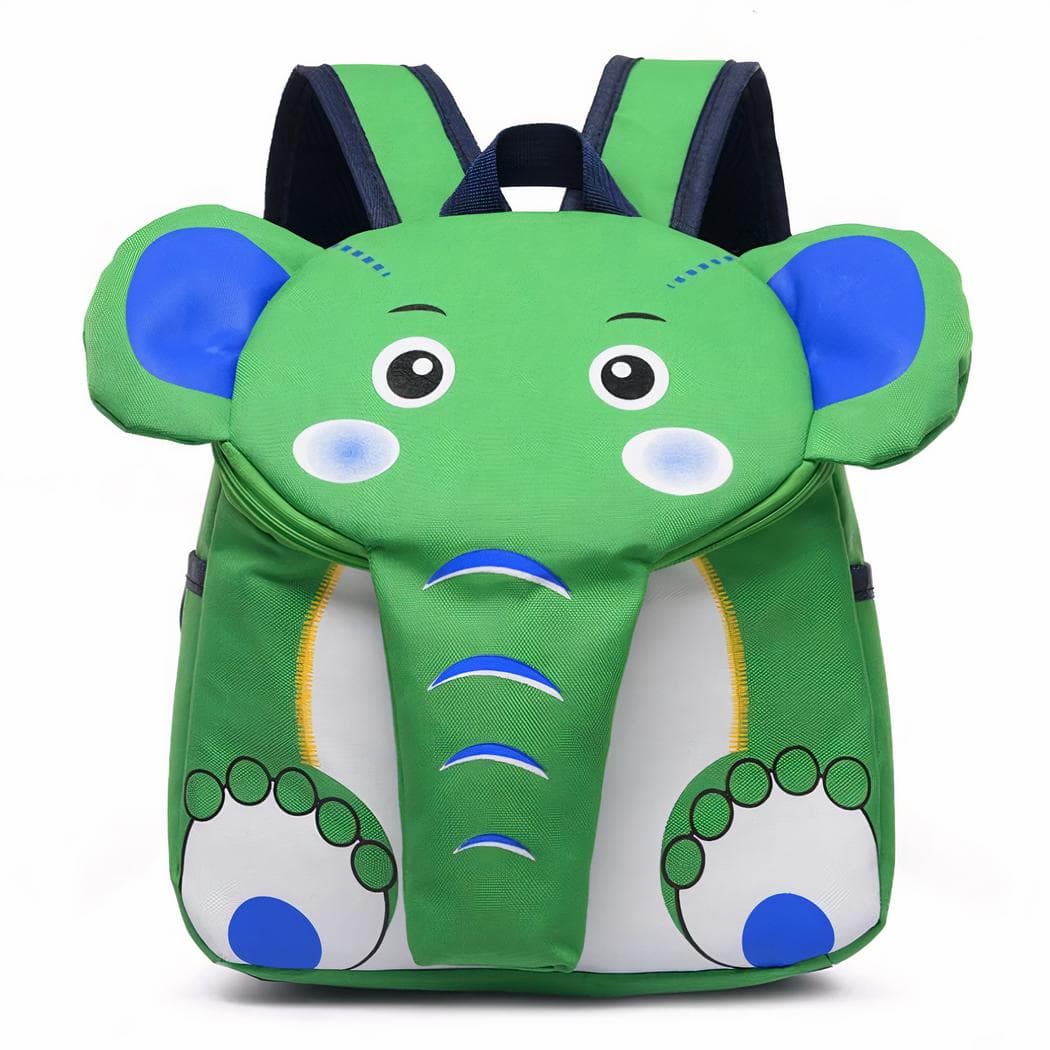 Sac à dos en forme d'éléphant pour enfant - vert