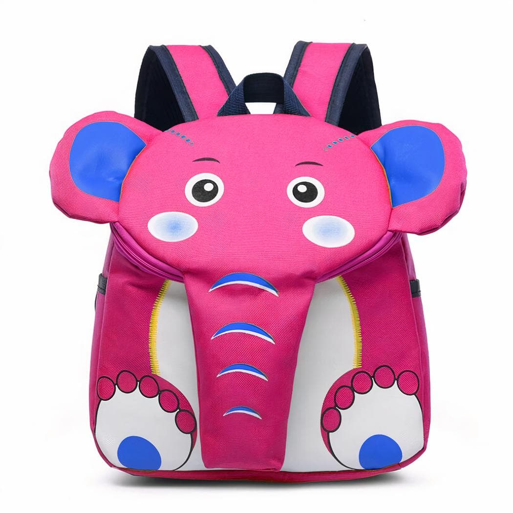 Sac à dos en forme d'éléphant pour enfant - rose
