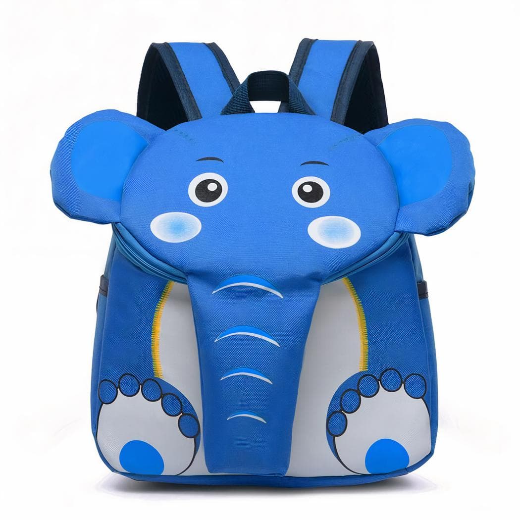 Sac à dos en forme d'éléphant pour enfant - bleu
