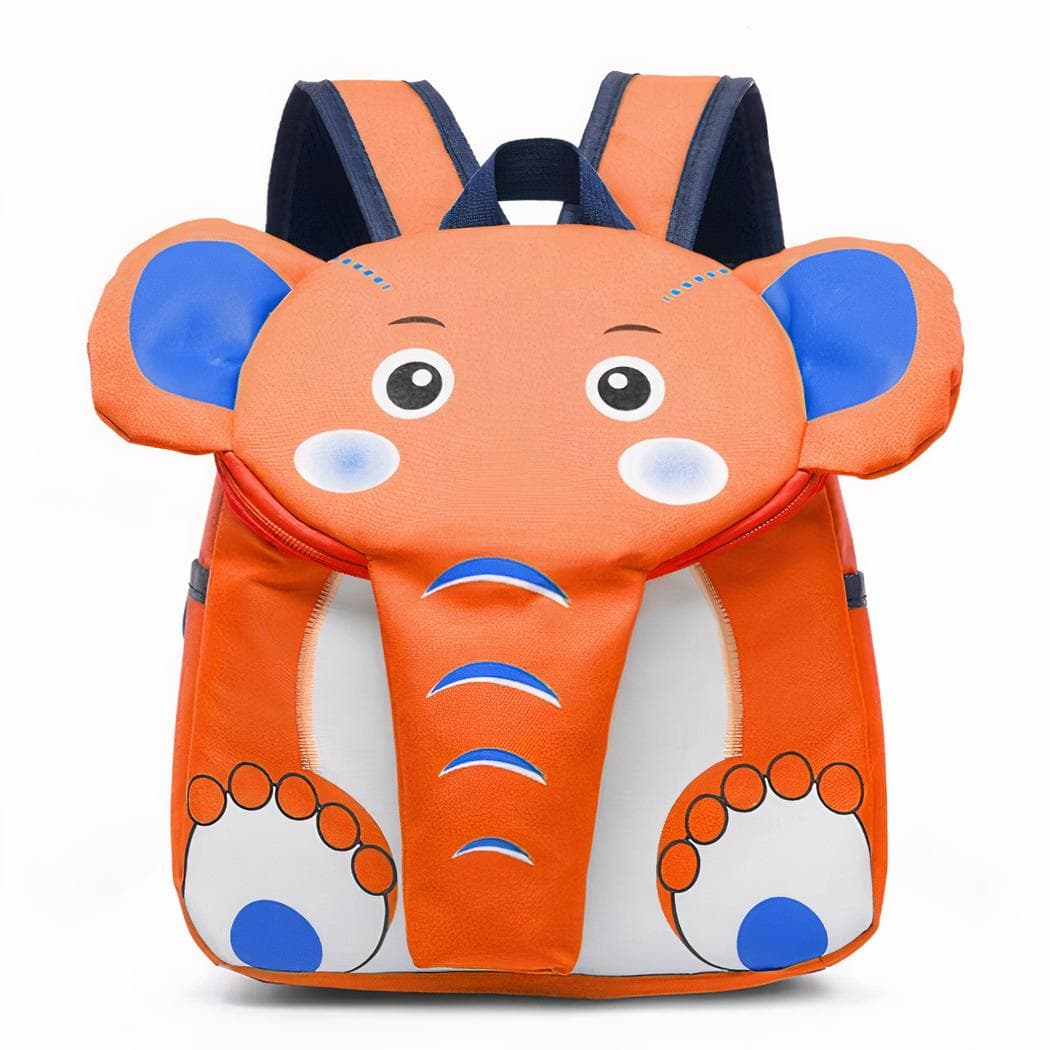 Sac à dos en forme d'éléphant pour enfant - orange