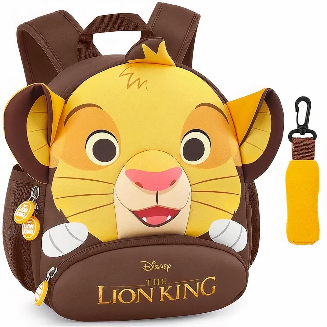 Sac à dos roi lion pour enfant - marron