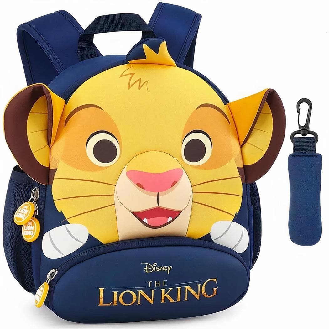 Sac à dos roi lion pour enfant - bleu